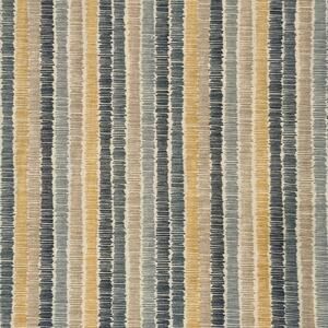 Yellow Short Dashed Lines Ribbed Stripe Print by Keepsake Calico - 1 Yard